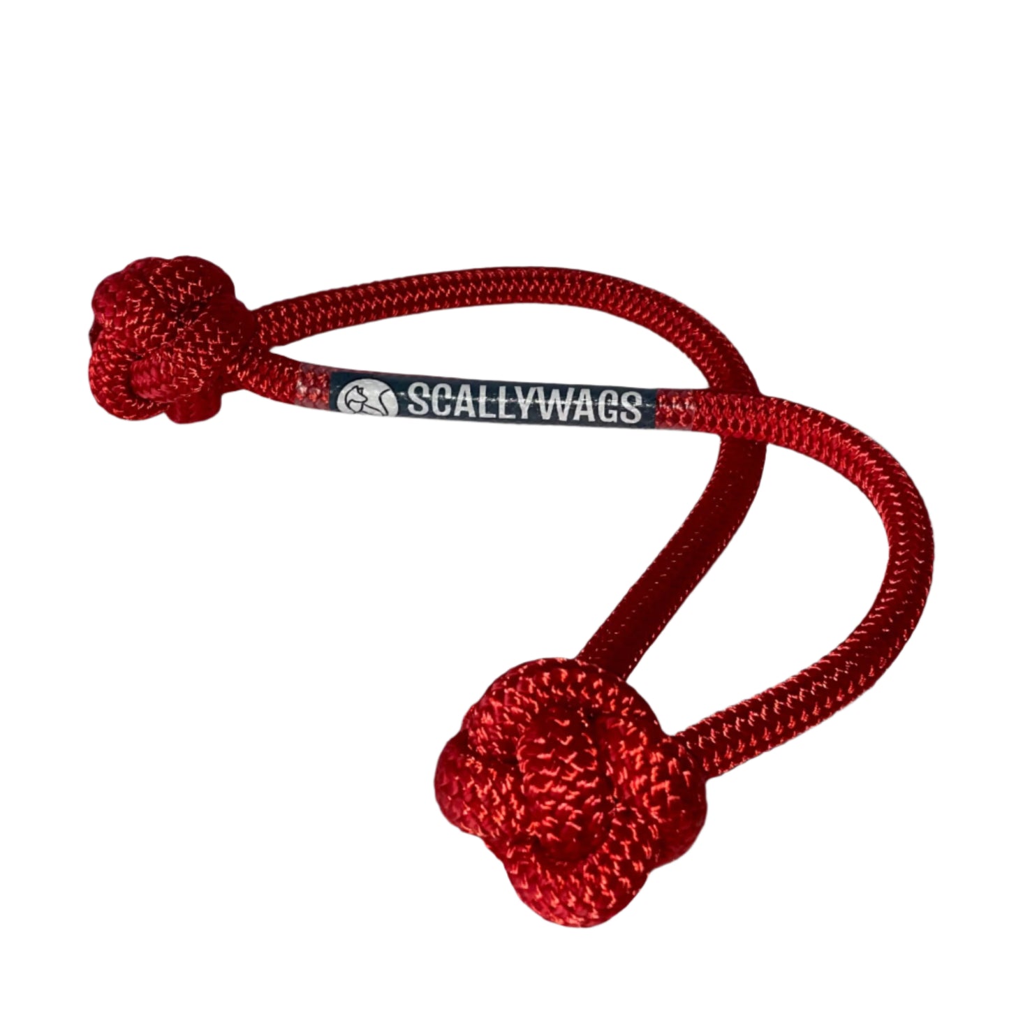 Scallywags Signature Dog Toy The Ketch – Durable 10mm yacht-grade double-braided rope, 36cm in length, designed for interactive play and strengthening the bond between you and your dog. Machine washable for easy cleaning.